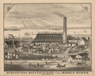 Burlington Manufacturing Co's. Marble Works. Burlington, Vt.