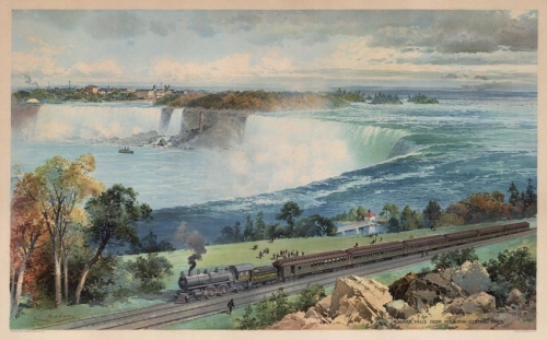 Niagara Falls from Michigan Central Train.