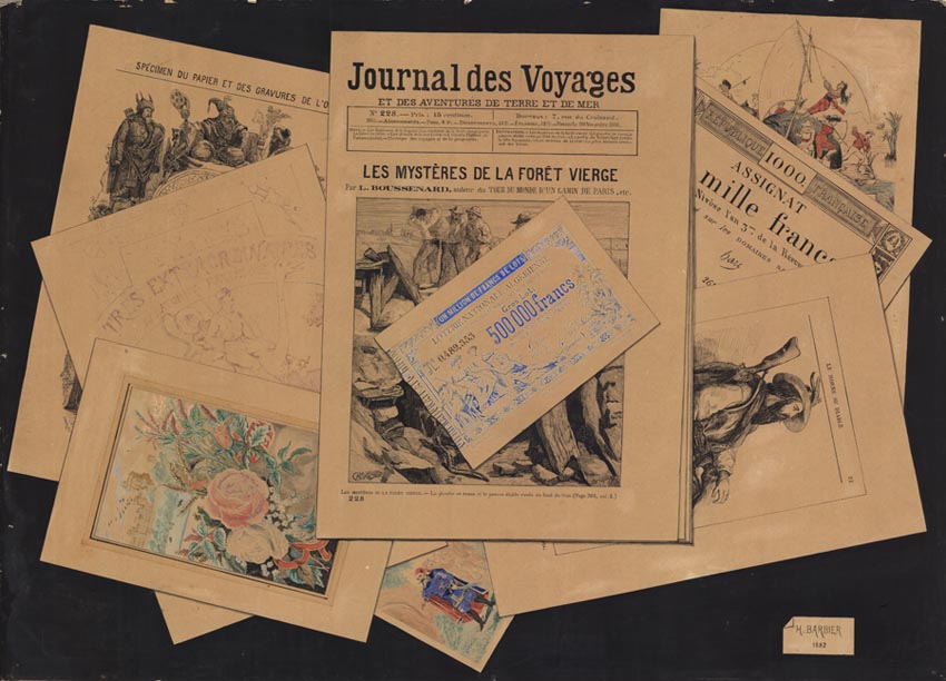 Trompe l'oeil. Journaldes Voyages.  Loterie Nationale Algerienne . . .