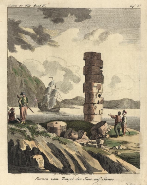 Ruinen vom Tempel der Juno auf Samos.
