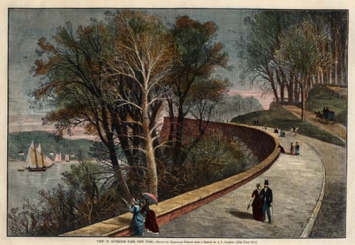 View in Riverside Park, New York.