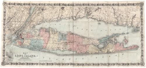 Map of Long Island, and the Southern Part of Connecticut..