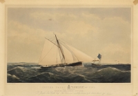 The Cutter Yacht "Sphinx", 46 Tons Off Southsea. Winning the Albert Cup 1866.