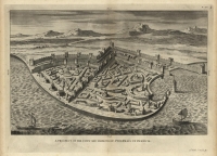Prospect of the town and harbour of Ptolemais in Phaenicia. A, (Acre, Israel)