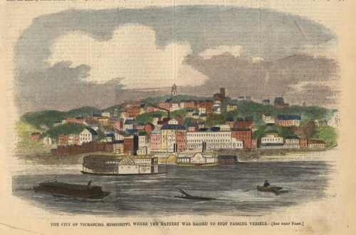 City of Vicksburg, Mississippi, where the Battery was Raised to Stop Passing Vessels.
