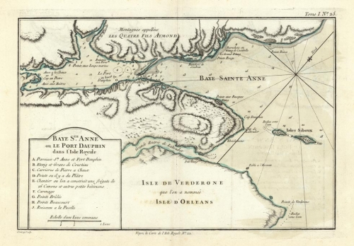 Baye Ste. Anne ou le Port Dauphin dans l'Isle Royale.