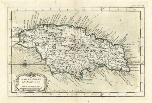 Carte de l'Isle de la Jamaique.