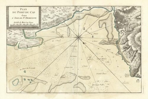 Plan du Port du Cap dans l'Isle de St. Domingue.