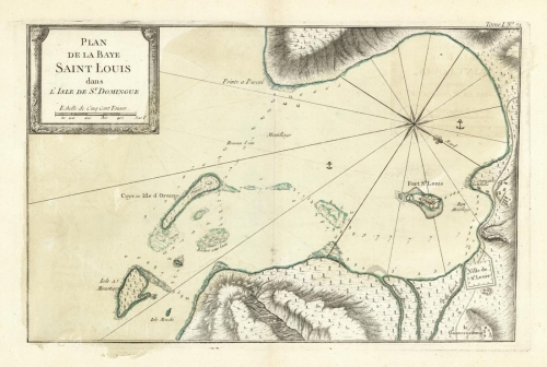 Plan de la Baye Saint Louis dans l'Isle des St. Domingue.