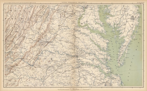 General topographical map. Sheet II, Plate CXXXVII. (West Virginia, Virginia, Maryland)