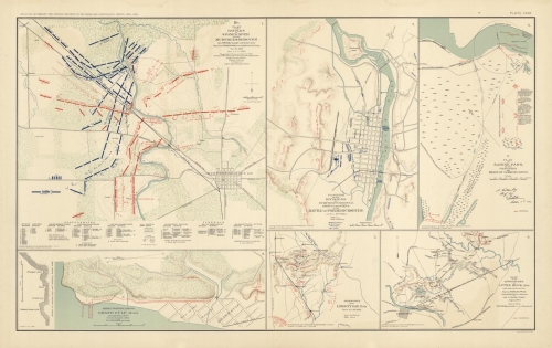 Plan of the Battles of Stone's River before Murfreesborough : Rebel Fortifications , Grand Gulf, Miss. : Skirmishes near Liberty Gap, Tenn.....