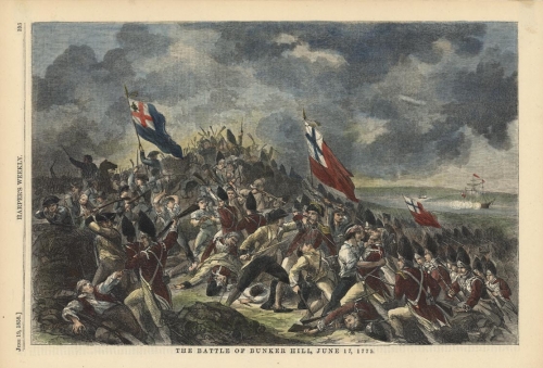 The Battle of Bunker Hill, June 17, 1775.