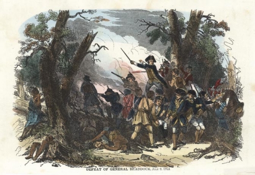 Defeat of General Braddock, 1755.