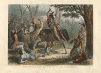 Tecumseh Saving Prisoners.