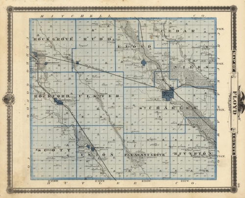 Map of Floyd County. (Iowa)