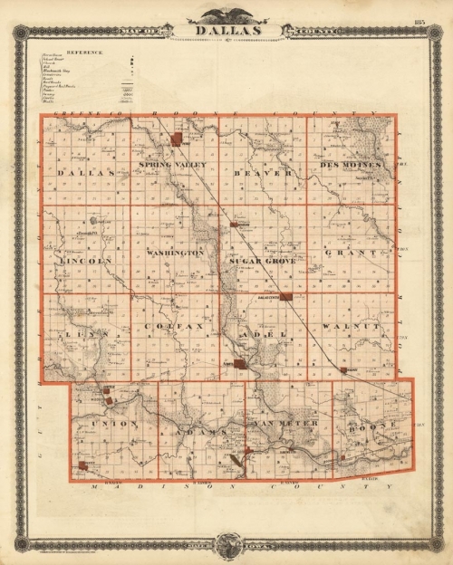 Map of Dallas County. (Iowa)