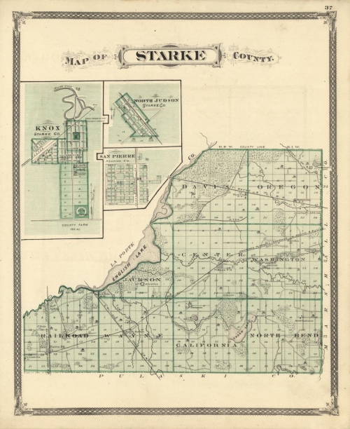 Map of Starke County (Indiana).
