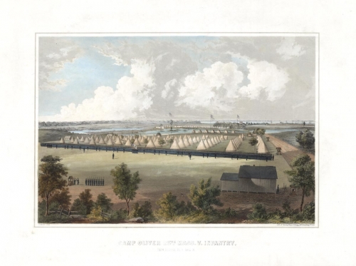 Camp Oliver 25th. Mass. V. Infantry. New Berne N.C. 1862.