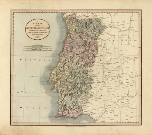 New Map of the Kingdom of Portugal. Divided into its provinces.