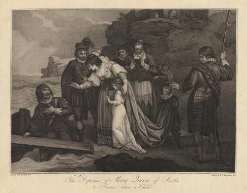 Departure of Mary Queen of Scot's to France, when a Child.