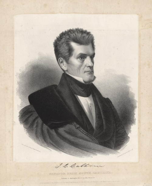 J. C. Calhoun.  Senator from South Carolina.