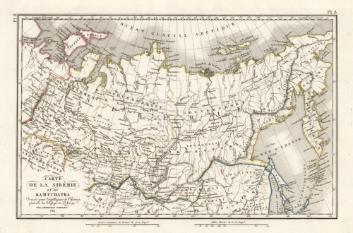 Carte de la Siberie et du Kamtchatka