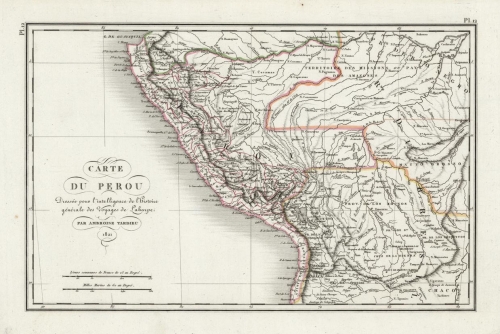 Carte du Perou. (Peru)