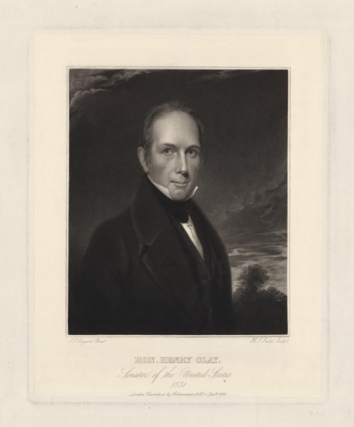 Hon. Henry Clay. Senator of the United States. 1831.