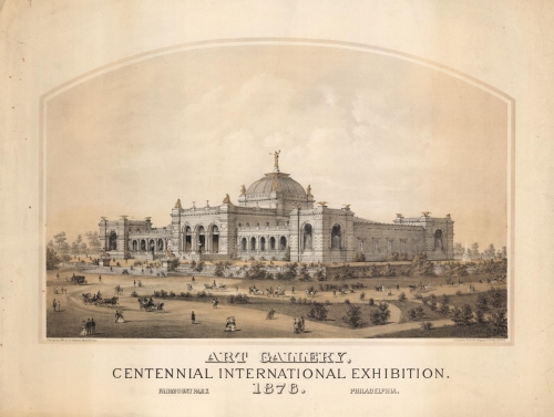 Art Gallery, Centennial International Exhibition. 1876.