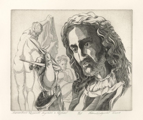 Marcantonio Raimondi Engraves a Raphael.