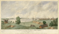 A South West View of the City of New York in North America. drawn on the spot by Capt. Thomas Howdell, of the Royal Artillery. 1768.