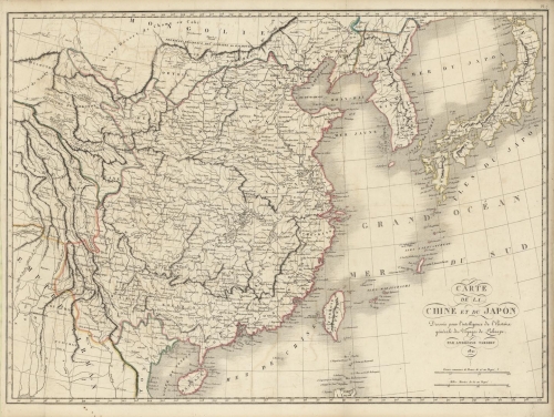 Carte de la Chine et du Japon.