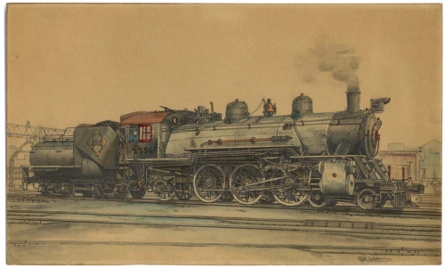 Erie Locomotive. [Untitled].