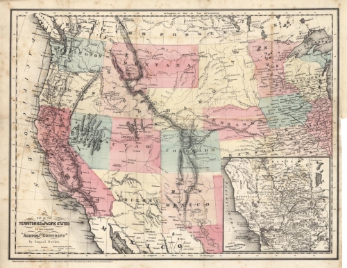 Map of the Territories & Pacific States.