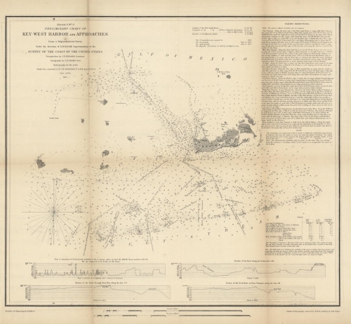 Preliminary Chart of Key West Harbor and Its Approaches from a Trigonometrical Survey.