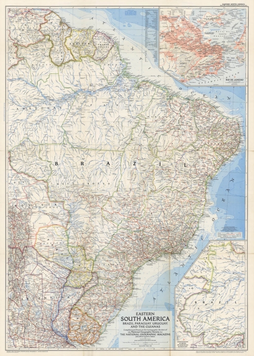 Eastern South America, Brazil, Paraguay, Uruguay, and the Guianas