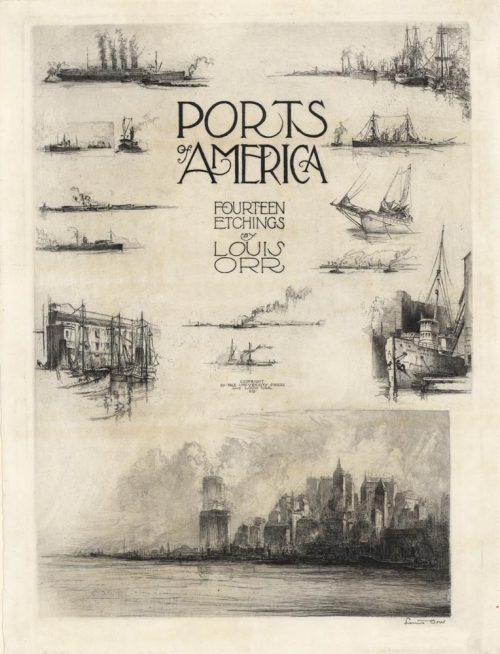 Ports of America : Fourteen Etchings by Louis Orr.