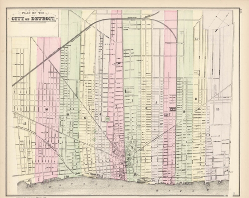 Plan of the City of Detroit.