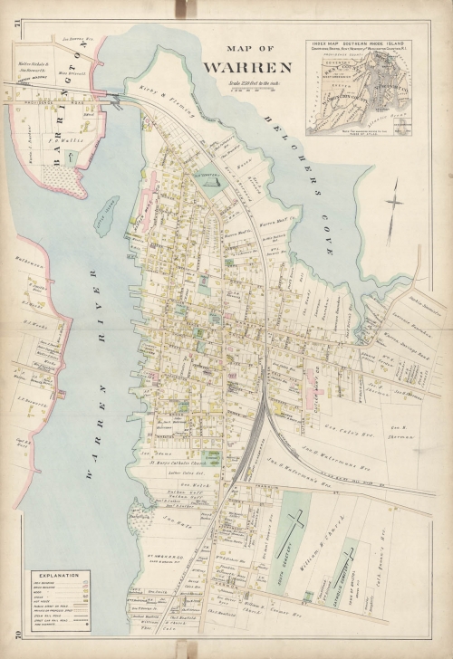 Map of Warren. (Rhode Island)