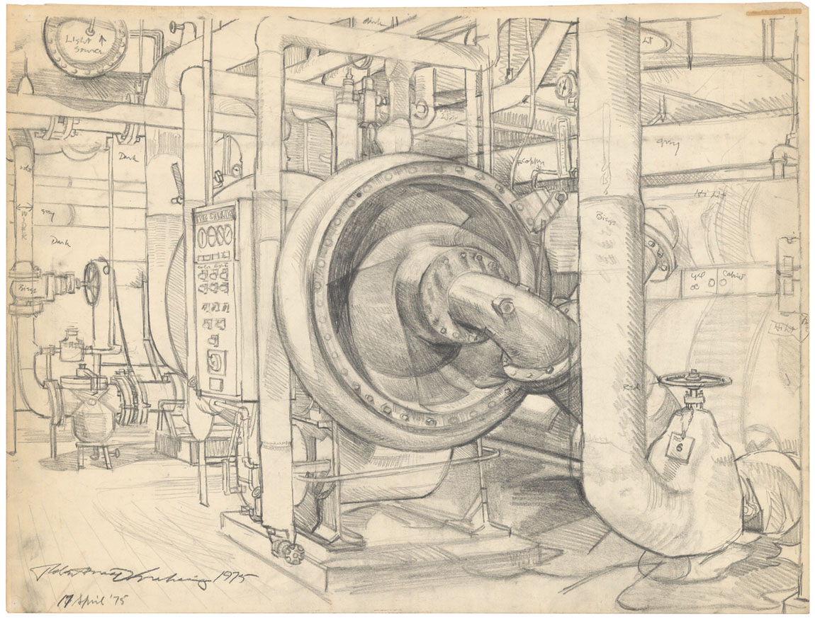 Study For A Mechanical Room.