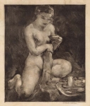 Nude with Breakfast Tray.