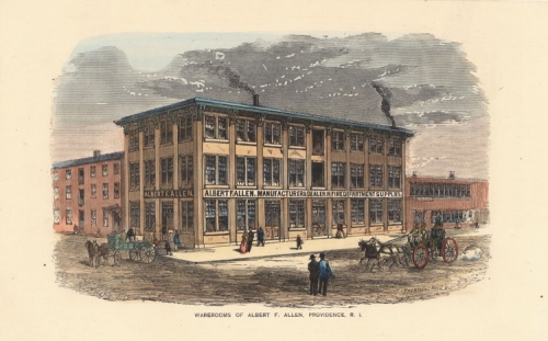 Warerooms of Albert F. Allen, Providence R.I.