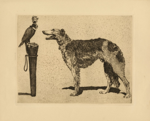 Jagdgenossen. [Russian Wolfhound].