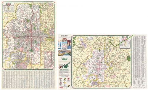Atlanta and Vicinity. (and) Atlanta Street Map.