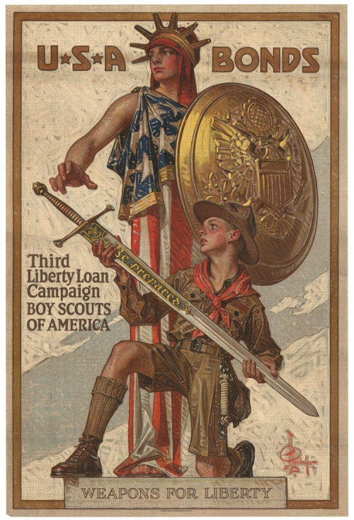 U*S*A Bonds : Third Liberty Loan Campaign Boy Scouts of America : Weapons for Liberty.