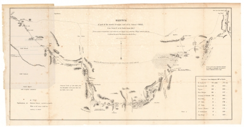 Sketch of Part of the March & Wagon Road of Lt. Colonel Cooke, from Santa Fe to the Pacific Ocean, 1846-7.
