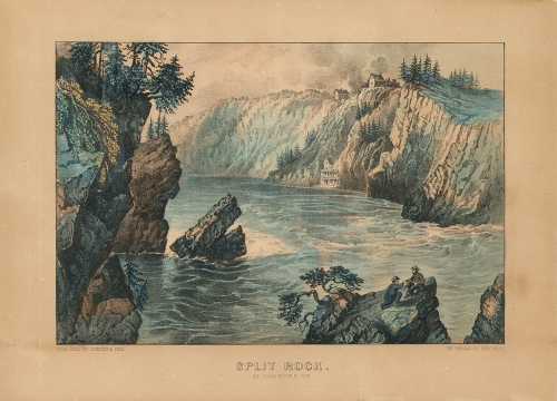 Split Rock. : St. John River, N. B.
