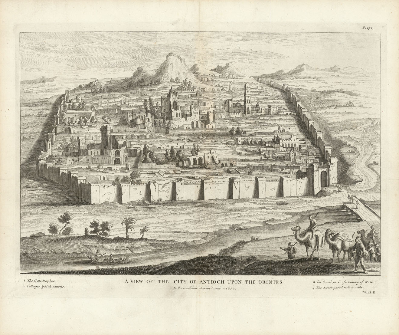 A View of the City of Antioch upon the Orontes. In the condition wherein it was in 1680.