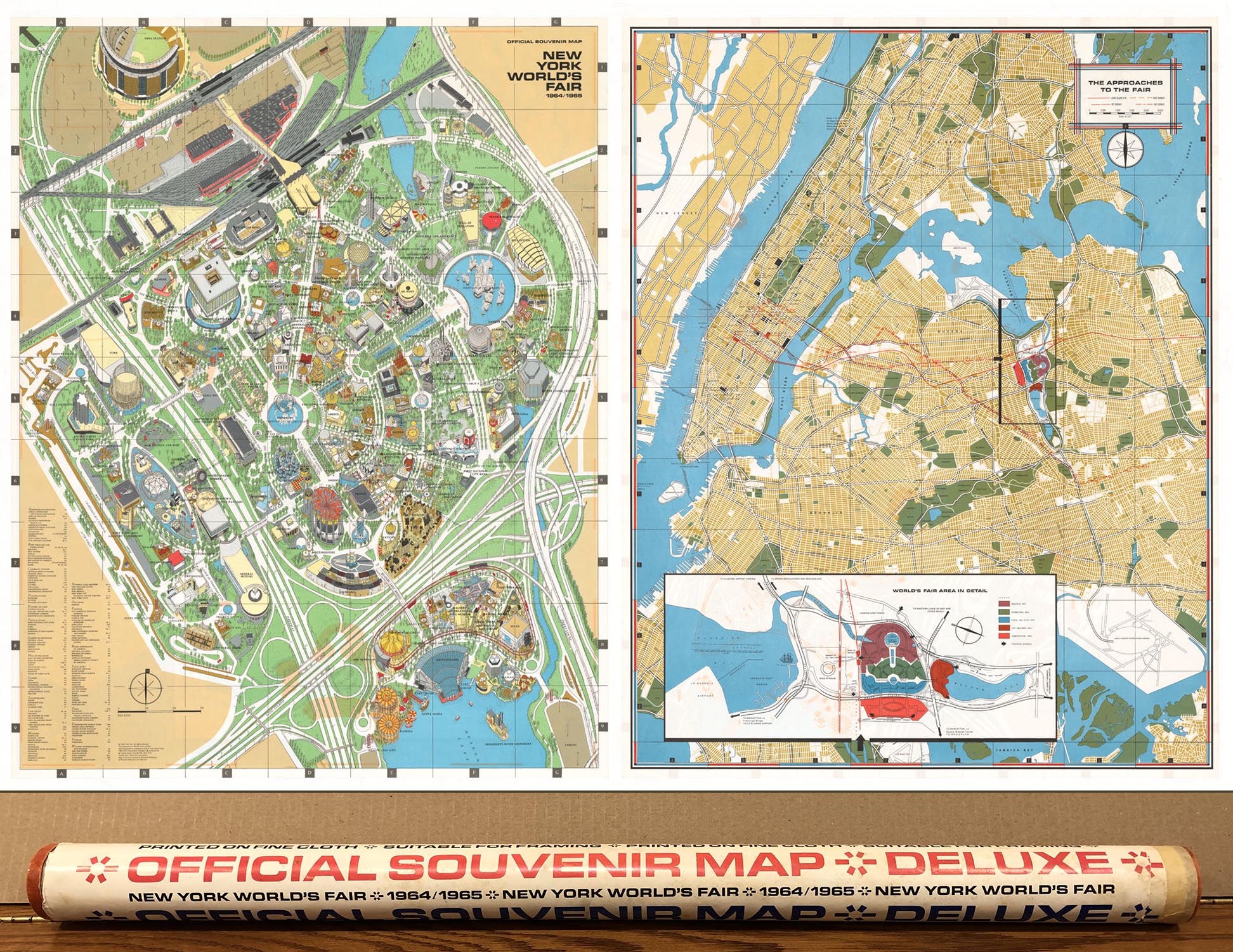 Official Souvenir Map. New York World's Fair. 1964-1965.