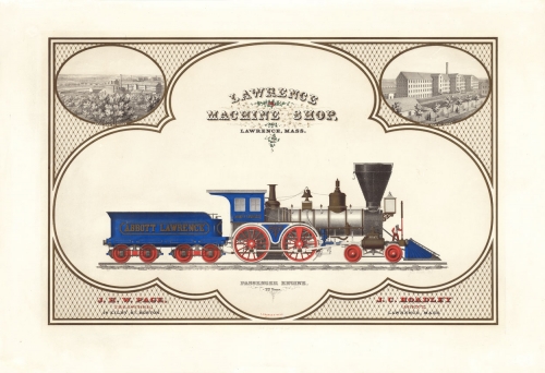 Lawrence Machine Shop.  Lawrence, Mass.  Engine "Abbott Lawrence."
